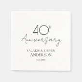 40e Jubileum Minimaal Servetten (Voorkant)