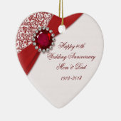 40e Jubileum Ornament bruiloft (Rechts)