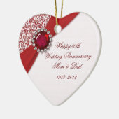 40e Jubileum Ornament bruiloft (Links)