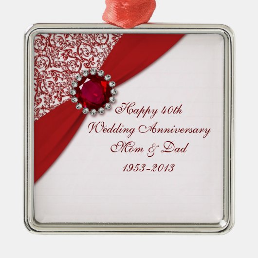 40e Jubileum Ornament bruiloft (Voorkant)