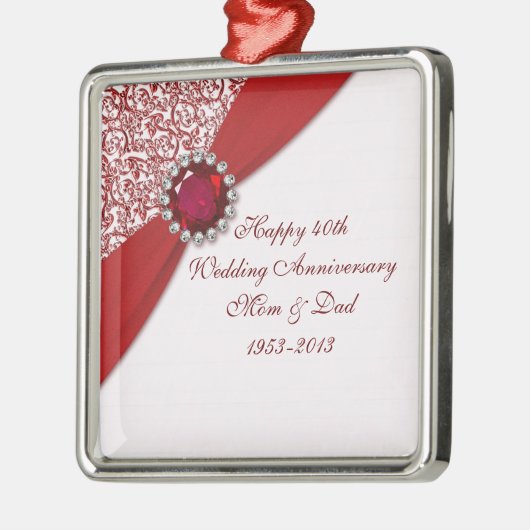 40e Jubileum Ornament bruiloft (Links)