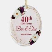 40e Jubileum Ornament Ruby Jubileum (Rechts)