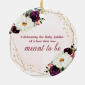 40e Jubileum Ornament Ruby Jubileum (Achterkant)