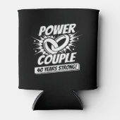 40e Jubileum paren, 40 jaar getrouwd Blikjeskoeler (Voorkant)