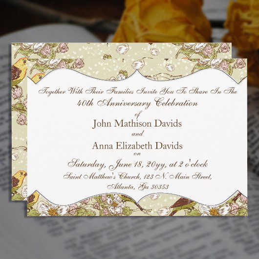 40e Jubileum parkiet en duoghout Kaart