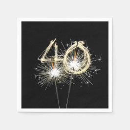 40e Jubileum-partijbrochure op zwart Servet