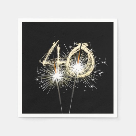 40e Jubileum-partijbrochure op zwart Servet (Voorkant)