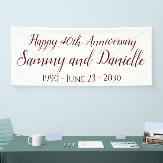 40e Jubileum Party Banner Decoration (Beurs)