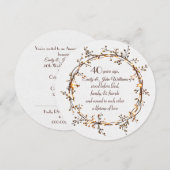 40e Jubileum Party Gloeiende Autumn Berry Krans Kaart (Voorkant / Achterkant)