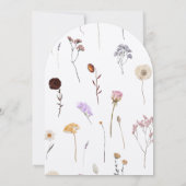 40e Jubileum Party Wildflower 40 jaar liefde Kaart (Achterkant)