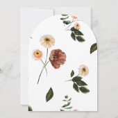 40e Jubileum Party Wildflower 40 jaar liefde Kaart (Achterkant)