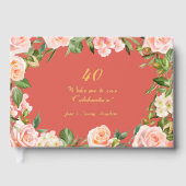 40e Jubileum Peachy Rozen Gastenboek (Voorkant)