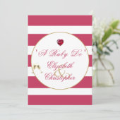 40e Jubileum Rood Elegant A Ruby Do Kaart (Staand voorkant)