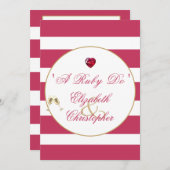 40e Jubileum Rood Elegant A Ruby Do Kaart (Voorkant / Achterkant)