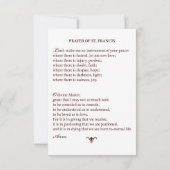 40e Jubileum Rozen Voorzijde gebeden Kaart (Achterkant)