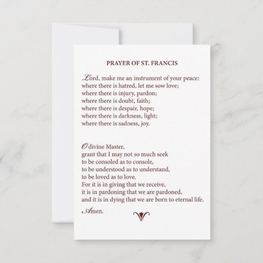 40e Jubileum Rozen Voorzijde gebeden Kaart (Achterkant)