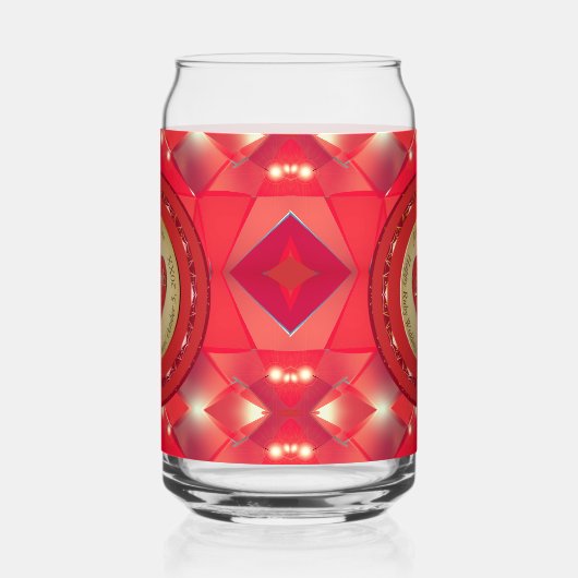 40e Jubileum Ruby Blikvorm Glas (Links)