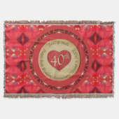 40e jubileum Ruby  Deken (Voorkant)