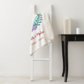 40e Jubileum Ruby Floral Bluebell Wreath Sherpa Deken (In situ)