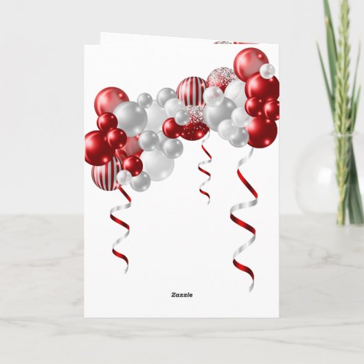 40e Jubileum Ruby Gefeliciteerd Kaart (Achterkant)