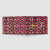 40e Jubileum Ruby Gold Pattern 'Elegant Gastenboek (Volledig)
