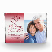 40e Jubileum Ruby Heart 40 JAAR IN FOREVER Fotoblokken (Voorkant)