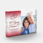 40e Jubileum Ruby Heart 40 JAAR IN FOREVER Fotoblokken (Links)