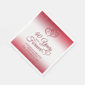 40e Jubileum Ruby Heart 40 JAAR IN FOREVER Servet (Hoek)