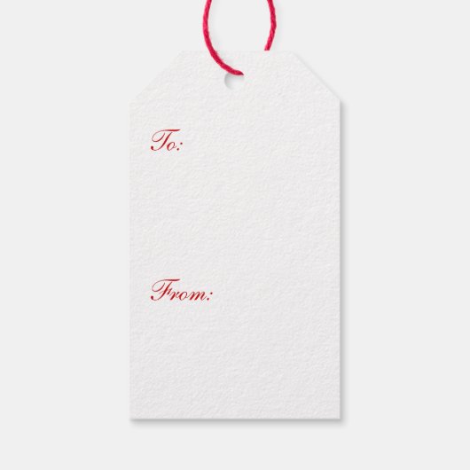 40e Jubileum Ruby Hearts Cadeaulabel (Achterkant)