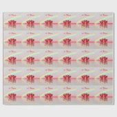 40e Jubileum Ruby Hearts Cadeaupapier (Vlak)