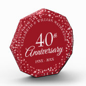 40e Jubileum Ruby Hearts Confetti Fotoblokken (Links)