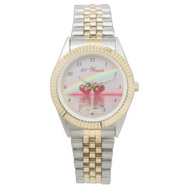 40e Jubileum Ruby Hearts Horloge