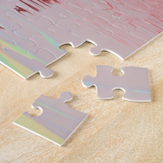 40e Jubileum Ruby Hearts Legpuzzel (Zijkant)