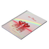 40e Jubileum Ruby Hearts Notitieboek (Linkerzijde)