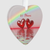 40e Jubileum Ruby Hearts Ornament (voorkant)