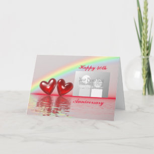 40e Jubileum Ruby Hearts (voor foto) Kaart