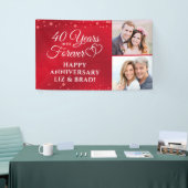 40e Jubileum Ruby HEEFT JAREN IN HET BUITENLAND Spandoek (Beurs)