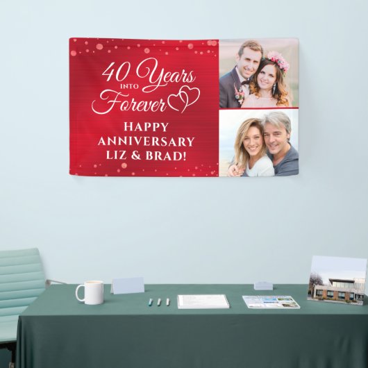 40e Jubileum Ruby HEEFT JAREN IN HET BUITENLAND Spandoek (Beurs)