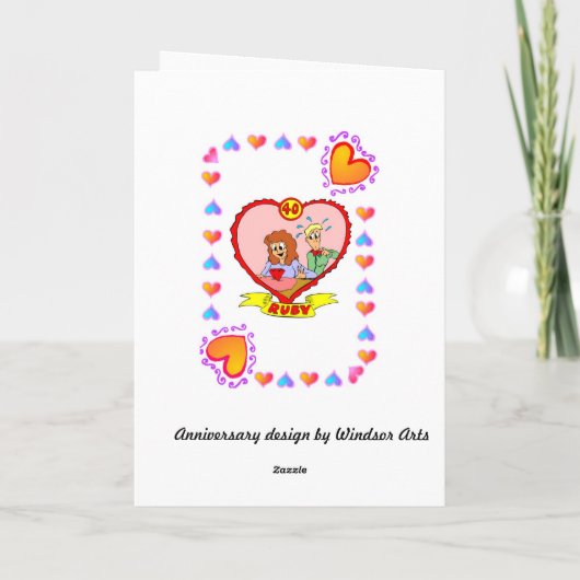 40e Jubileum - Ruby Kaart (Achterkant)