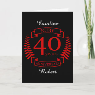 40e JUBILEUM RUBY Kaart