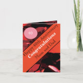 40e Jubileum Ruby Kaart (Voorkant)