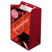 40e Jubileum Ruby Medium Cadeauzakje (Achterkant Gekanteld)