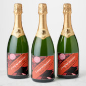 40e Jubileum Ruby Sparkling Wijnetiket (Flessen)