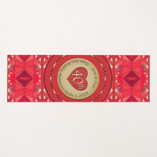 40e Jubileum Ruby Yogamat (Voorkant (horizontaal))