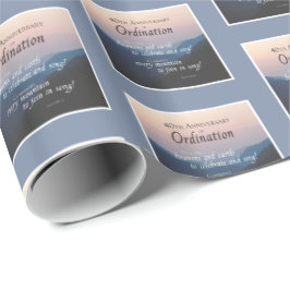 40e Jubileum van de coördinaten Cadeaupapier