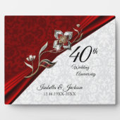 40e Jubileum van het Floral Wedding Fotoplaat (Voorkant)