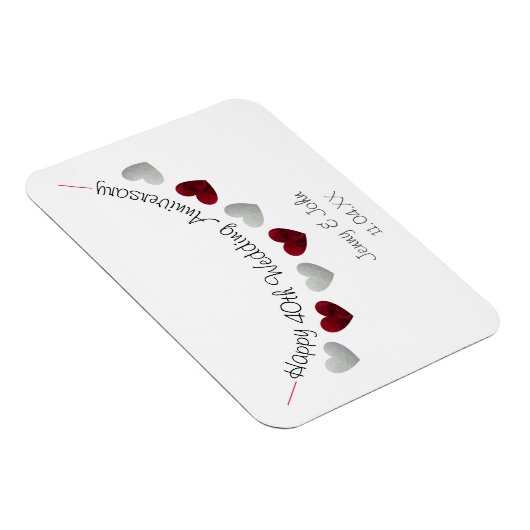 40e Jubileum van Ruby Wedding Magneet (Rechterzijde)