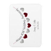 40e Jubileum van Ruby Wedding Magneet (Verticaal)