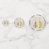 40e Jubileum / Verjaardag Confetti (Voorkanten)