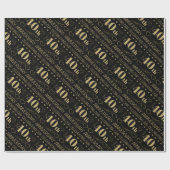 40e Jubileum voor bruiloft Cadeaupapier (Vlak)